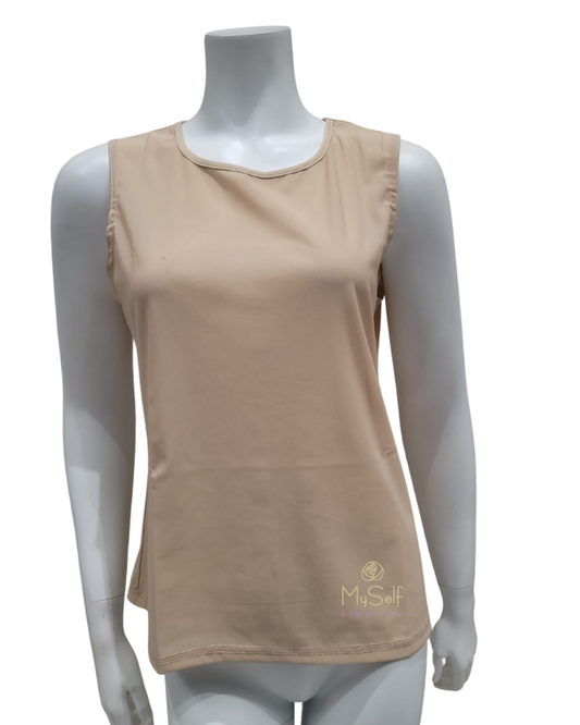 OK Basics S5316 Nude Mesh Camisole myselflingerie.com