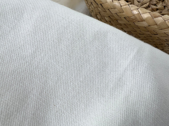 Paper Yarn & Cotton with Stretch, Medium Weight, 49", US$25/yard