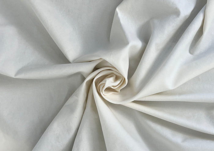 Paper Yarn & Cotton with Stretch, Medium Weight, 49", US$25/yard