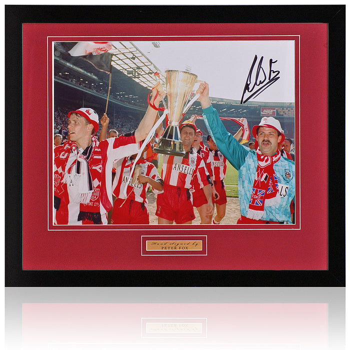 Peter Fox Stoke City Legend Hand Signed Photograph 11x14" Framed