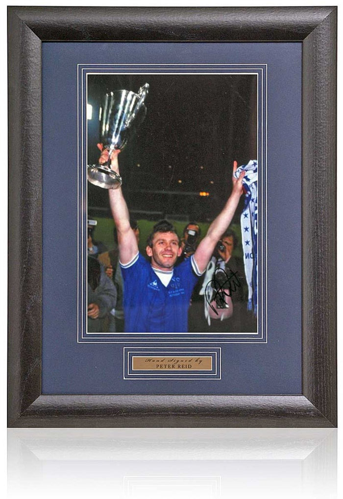 Peter Reid Hand Signed Everton Photograph 15x19" Framed