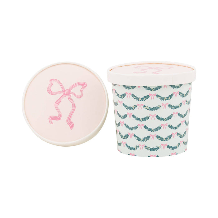Pink Bow Take Out Treat Cups