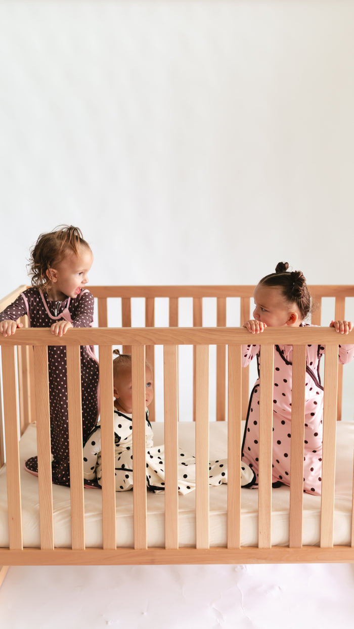 Pink & Brown Polka Dots Sleep Sack 0.5