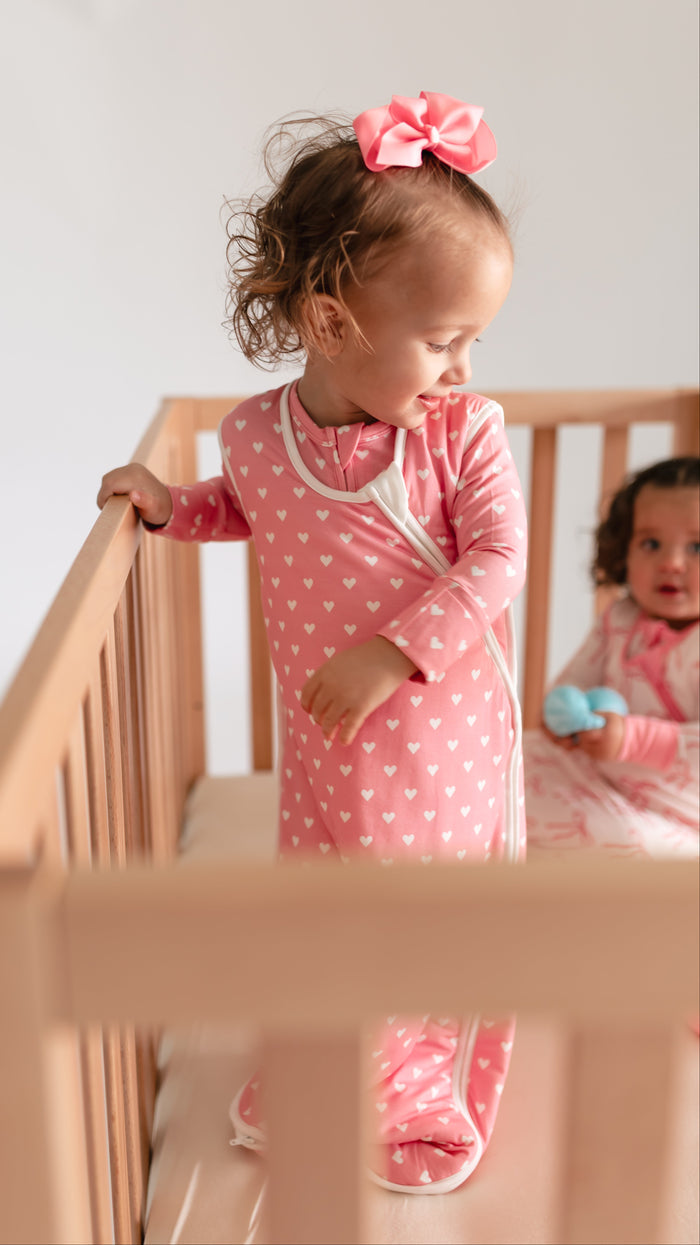 Pink Hearts Sleep Sack 1.0
