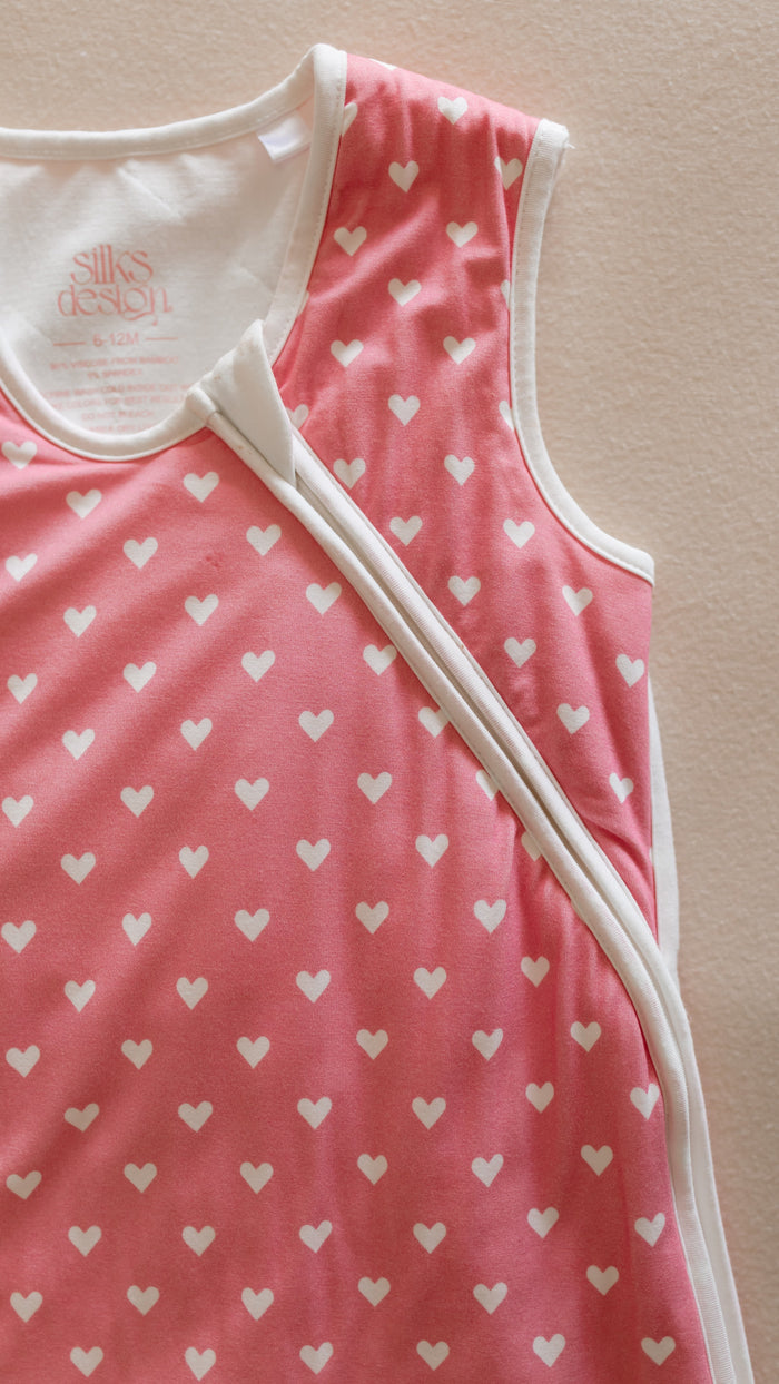 Pink Hearts Sleep Sack 1.0