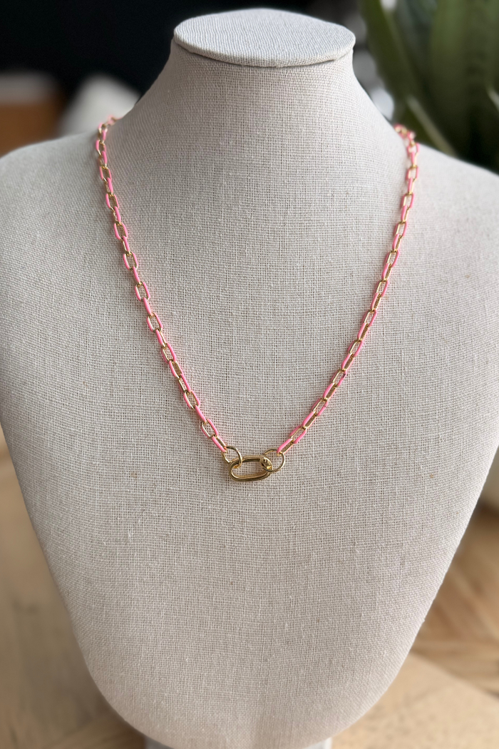 Pink Paradise Charm Necklace