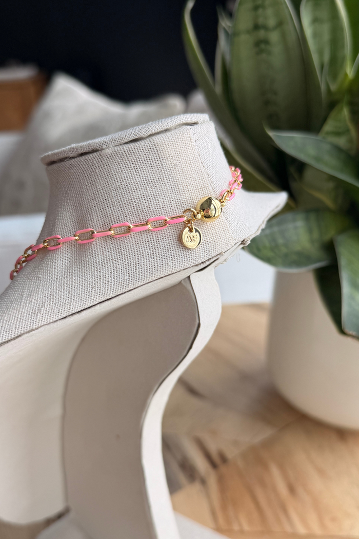 Pink Paradise Charm Necklace