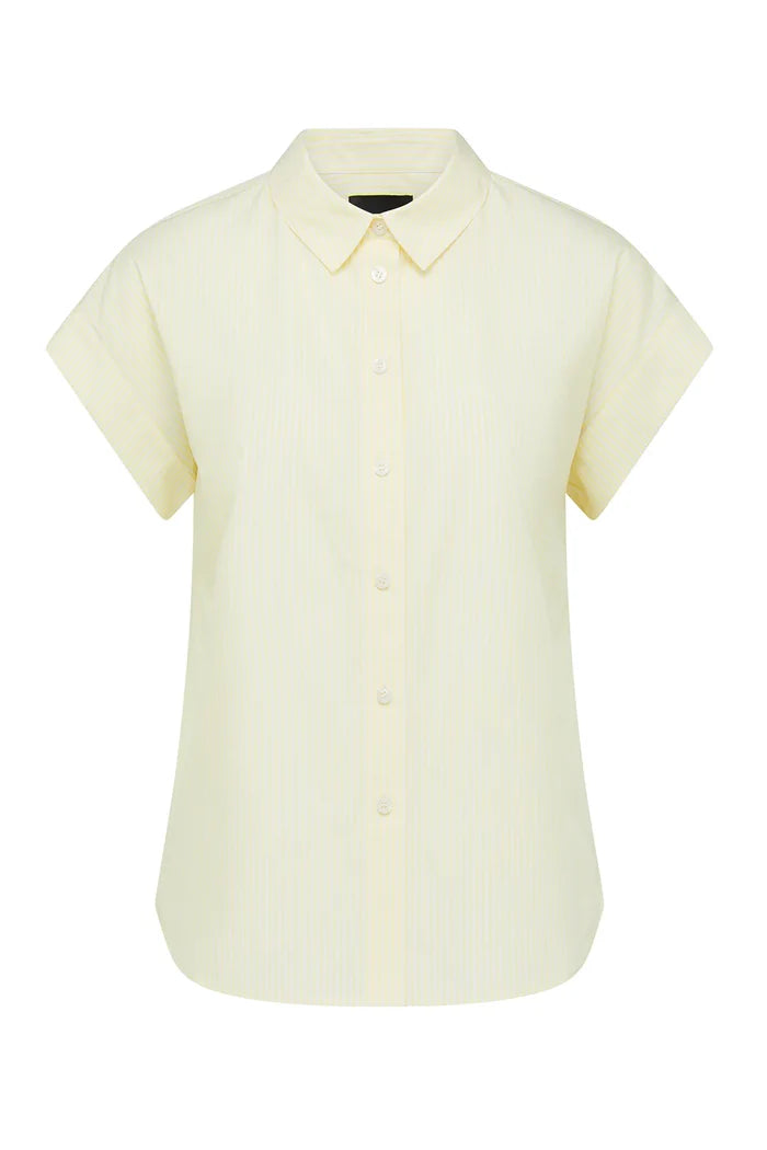 PORTSEA SHIRT in Yellow Stripe by Cable Melbourne