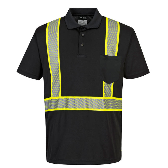 PortWest Iona Plus Polo Shirt - BLACK (F140)