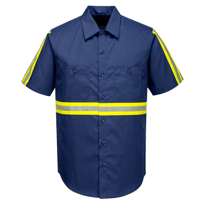 PortWest Iona Xtra Short Sleeve Shirt - NAVY (F124)