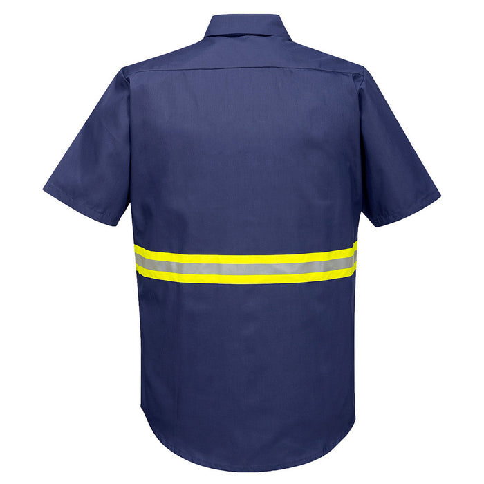 PortWest Iona Xtra Short Sleeve Shirt - NAVY (F124)