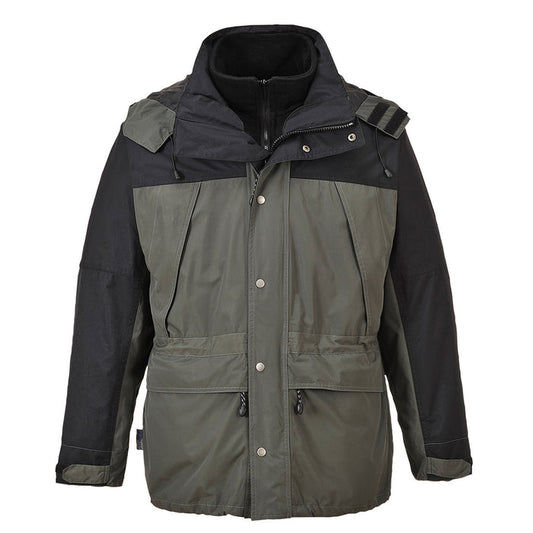 PortWest Orkney 3 in 1 Breathable Jacket - GREY (S532)