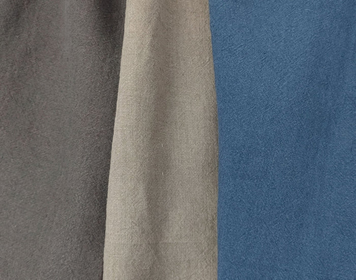 Premium 100% Linen Fabric - 9S High Twisted Yarn for Luxurious Textiles and Crafting Excellence 6772 6481 6480 - The Linen Lab - Blue
