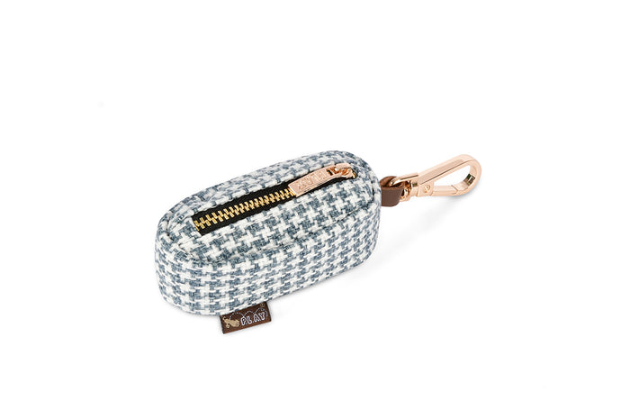 Proper Pup Poop Bag Dispensers from P.L.A.Y. - Houndstooth Light Blue