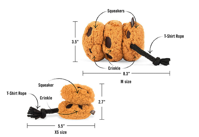 Pup Cup Cafe Collection - Cookie's n' Treats toy features and sizing shown