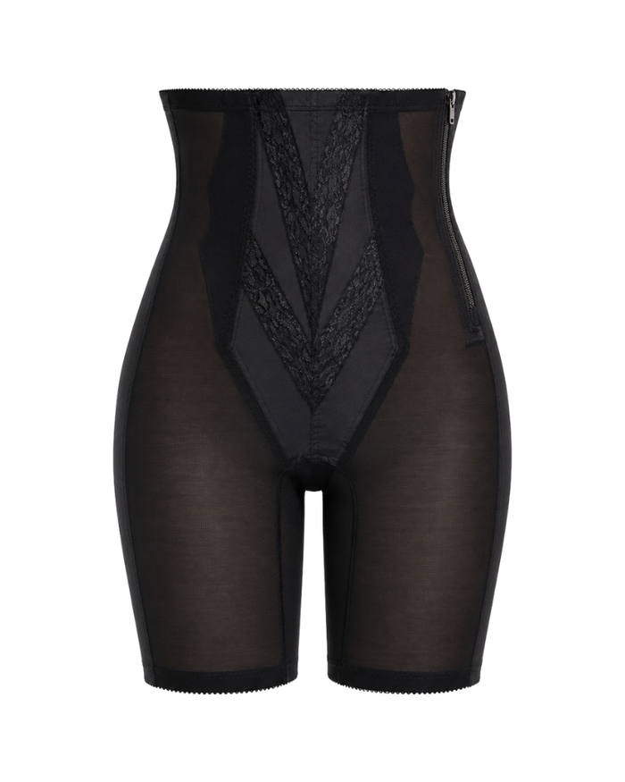 Rago Extra High Waisted Zipper Girdle with Legs