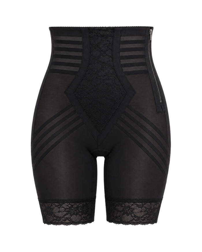 Rago Hi Waist Long Leg Zippered Girdle