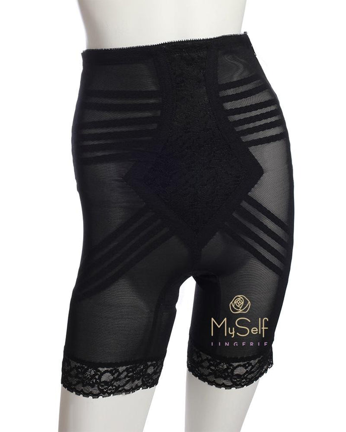 Rago 6201X Hi Waist Long Leg Zippered Firm Girdle with Legs myselflingerie.com