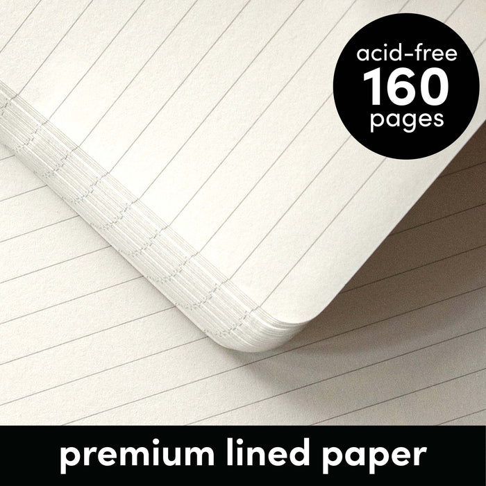 Rainbow Stripe Hardcover Spiral Lined Journal Notebook
