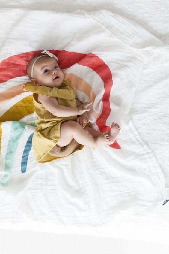 Rainbow Swaddle Blanket