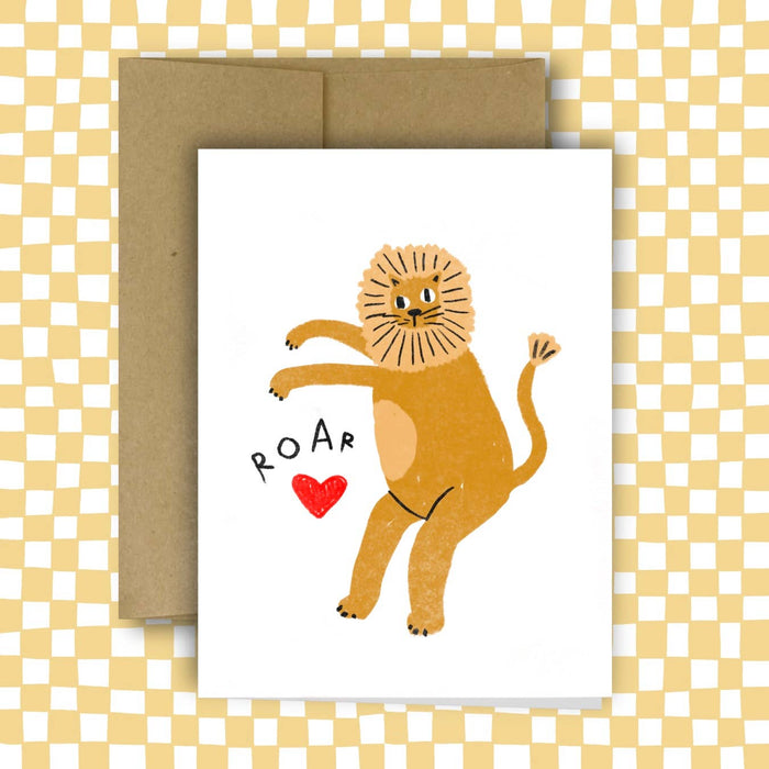 RANI BAN CO - LION'S ROAR Greeting Card