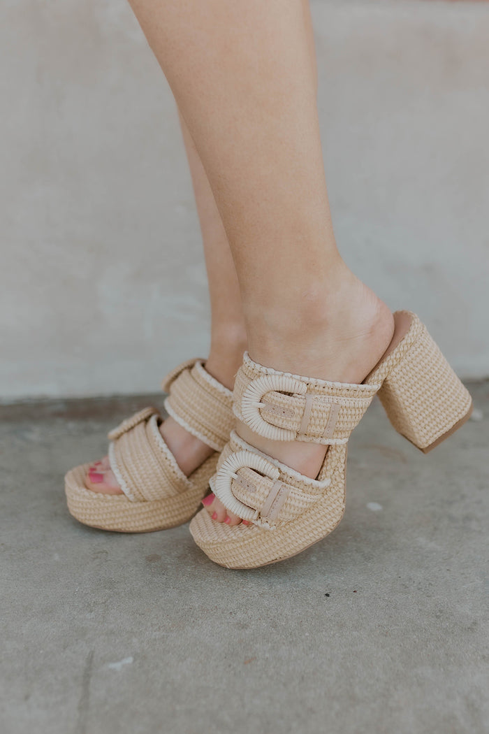 Rebekah Raffia Heel- MIA