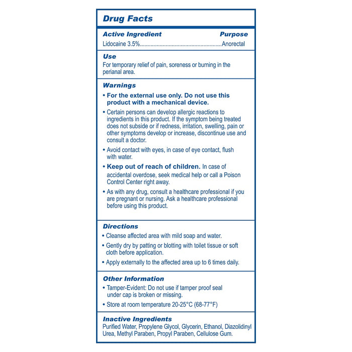 Relax 3.5% Lidocaine Anal Lubricant