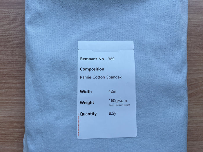 Remnant Fabric #389 - Ramie Cotton Spandex - 8.5y