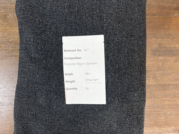 Remnant Fabric #427 - Polyester Rayon Spandex - 8y