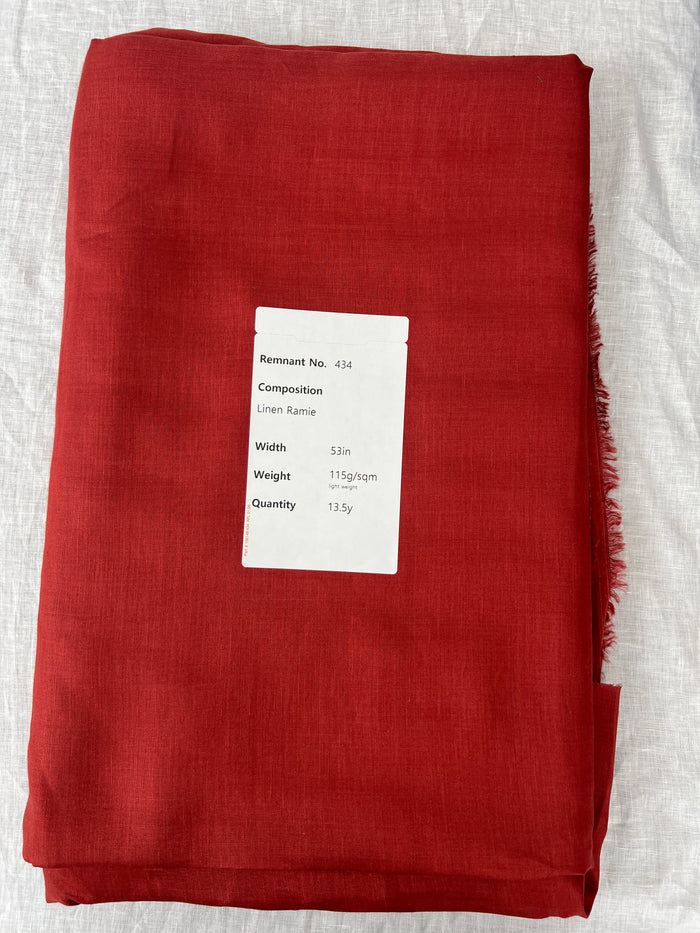 Remnant Fabric #434 - Linen Ramie  - 13.5y