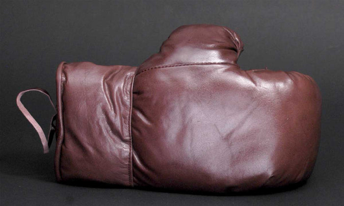 Retro 1930s Vintage Boxing Gloves 12oz Brown Real Leather New Unbranded