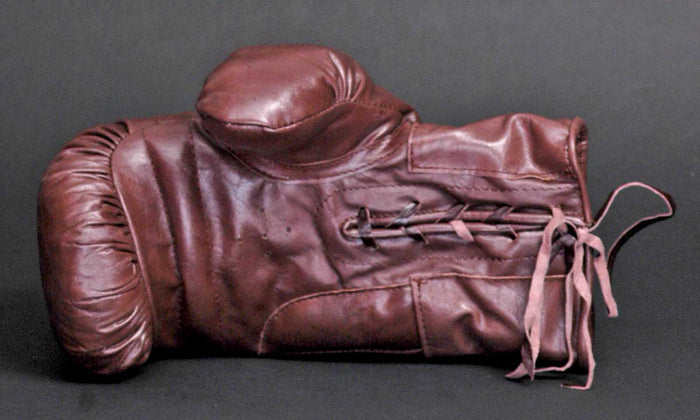 Retro 1930s Vintage Boxing Gloves 12oz Brown Real Leather New Unbranded