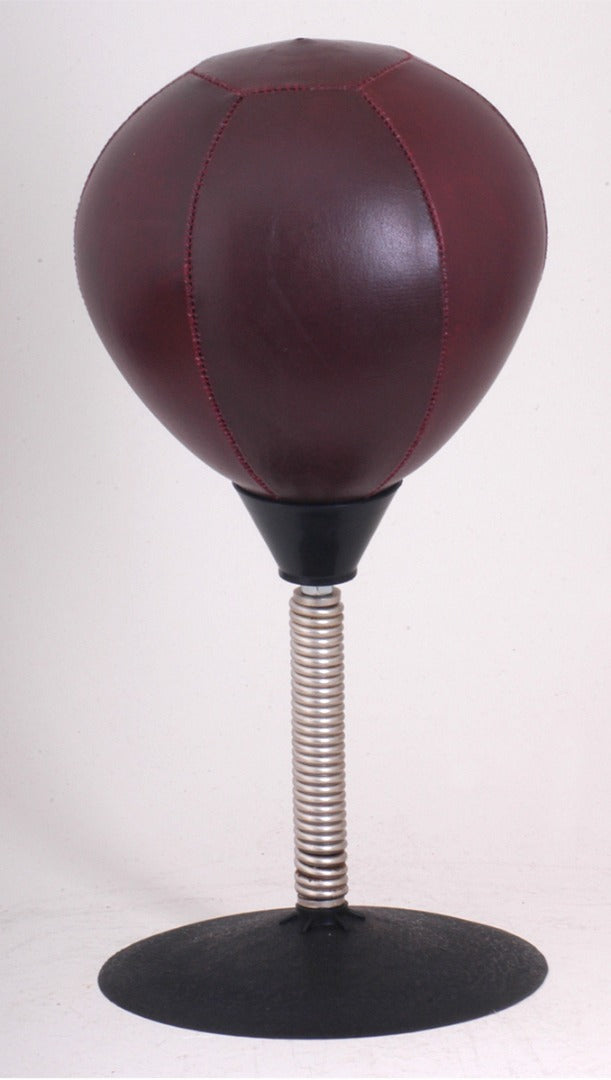 Retro Boxing Speed Punch Ball on Spring PU Leather Look New Unbranded