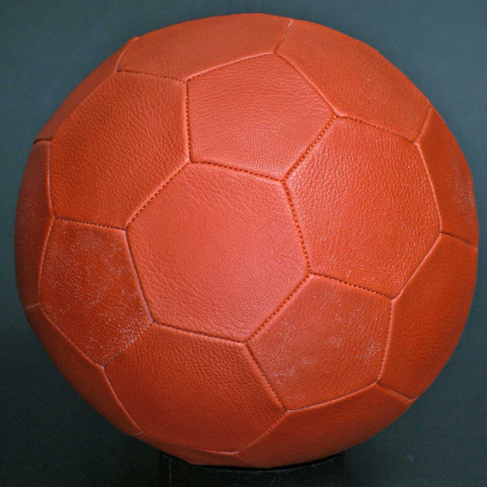 Retro Football 1970s era 32 Panel Size 5 Brown Leather Ball New Unbranded