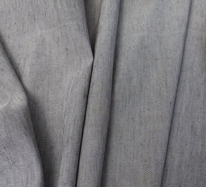 Rich Mocha Dobby Stretch: Linen Rayon Blend Fabric 6072 - The Linen Lab - Brown