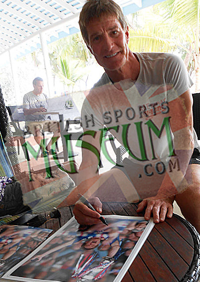 Richard Gough Rangers Legend Hand Signed Photograph 15x19" Framed