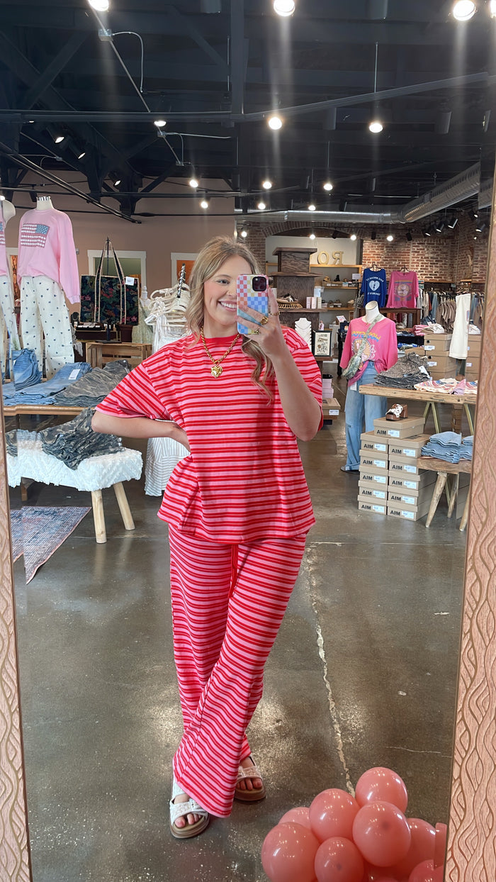 Rosy Rebel Striped Pants