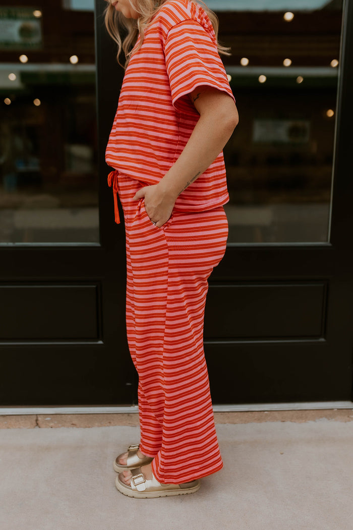 Rosy Rebel Striped Pants