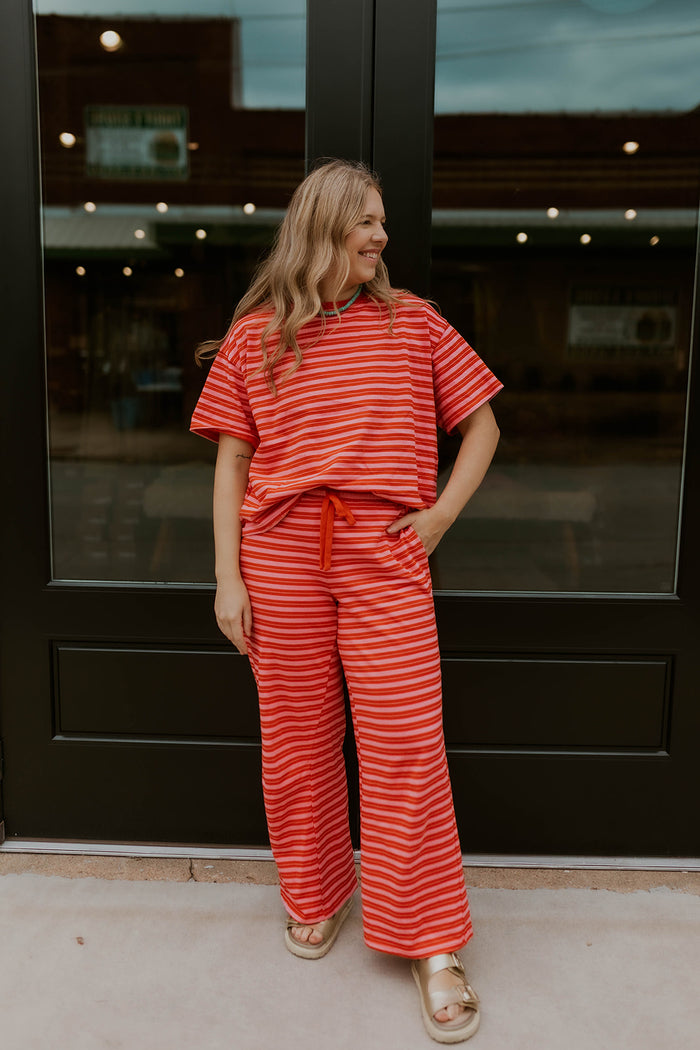 Rosy Rebel Striped Top