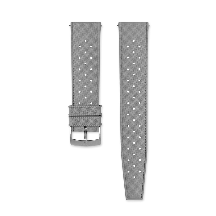 Rubber Strap: FKM Tropique Diver Grey