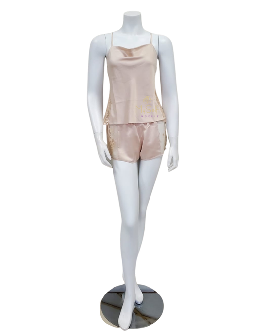 Rya Collection 379 Champagne Darling Lace Cami Tap Set myselflingerie.com