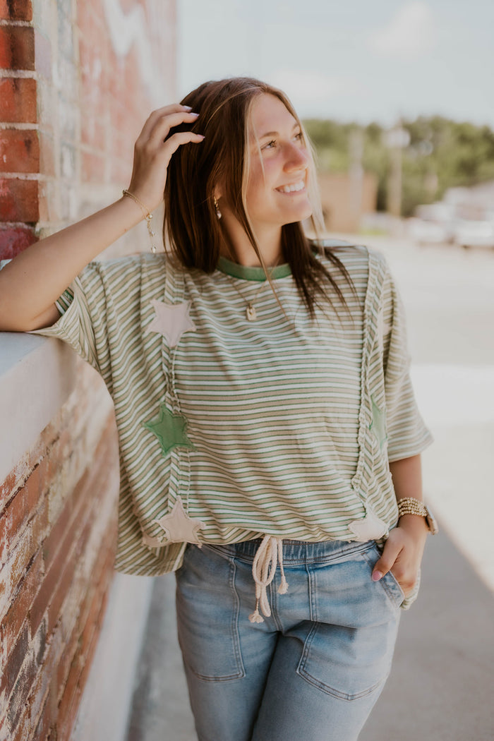 Sadie Star Top- Green