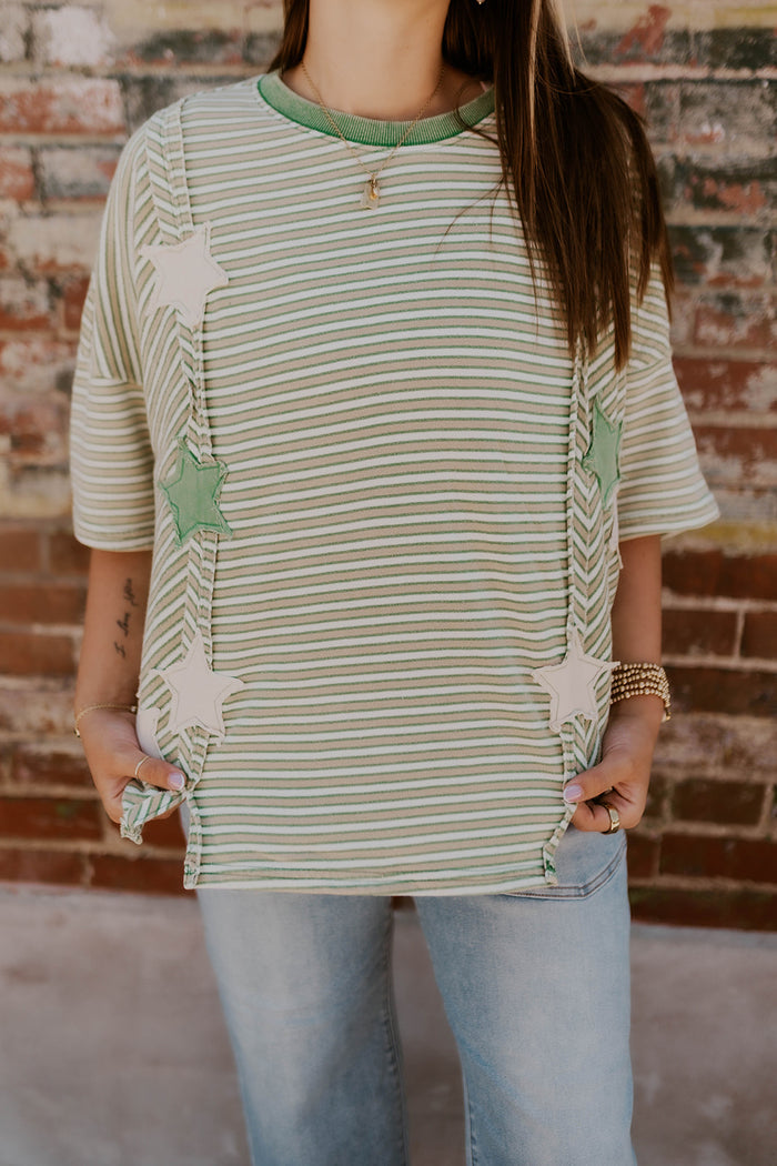 Sadie Star Top- Green