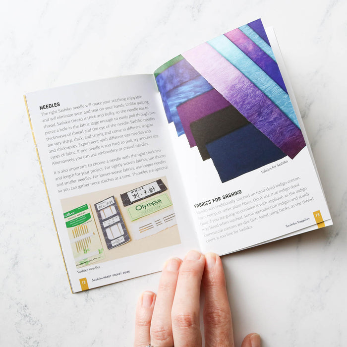 Sashiko Handy Pocket Guide-Stitched Modern