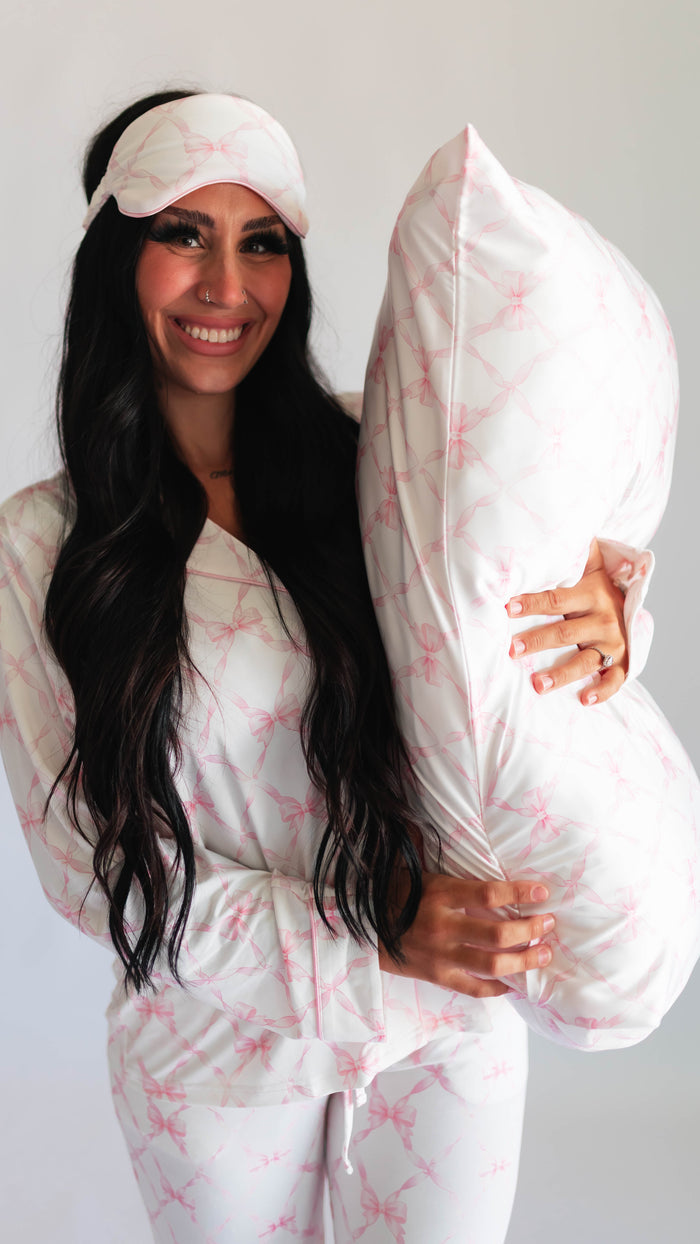 Satin Pillowcase in Rosie