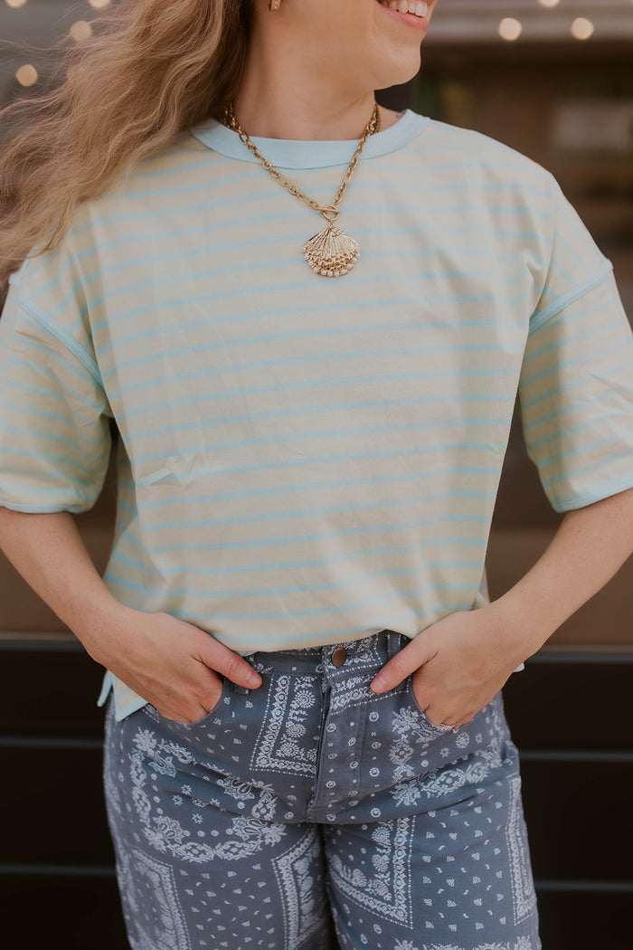 Seaglass Striped Top