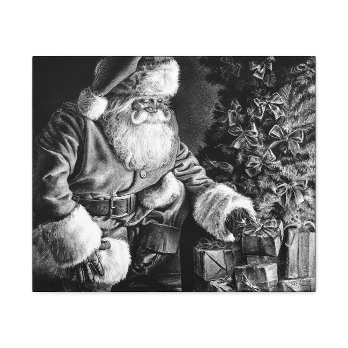 "Secret Santa" Stretched Canvas