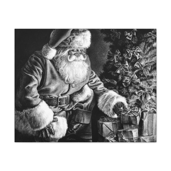"Secret Santa" Stretched Canvas