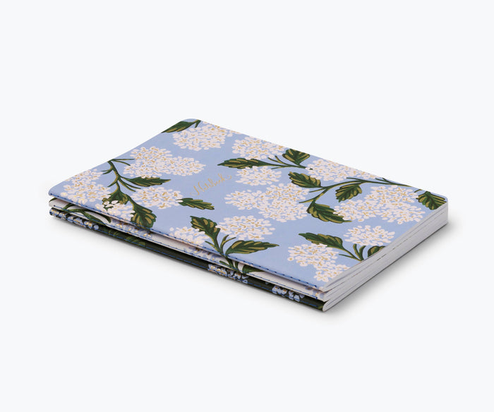Set of 3 Hydrangea Notebooks