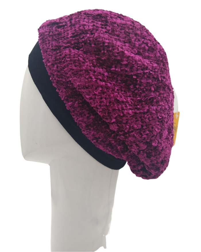 SG SG82-WL-RBY Solid Raspberry Lined Chenille with Band myselflingerie.com